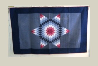 Amish Star — Patchwork Quilt, 20. Jahrhundert