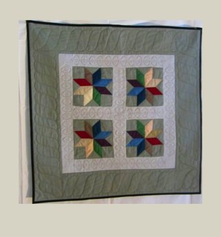 Bubble Stars Multicolored — Patchwork Quilt, 2000