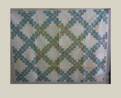 Irish Chain — Patchwork Quilt, ca. 1940